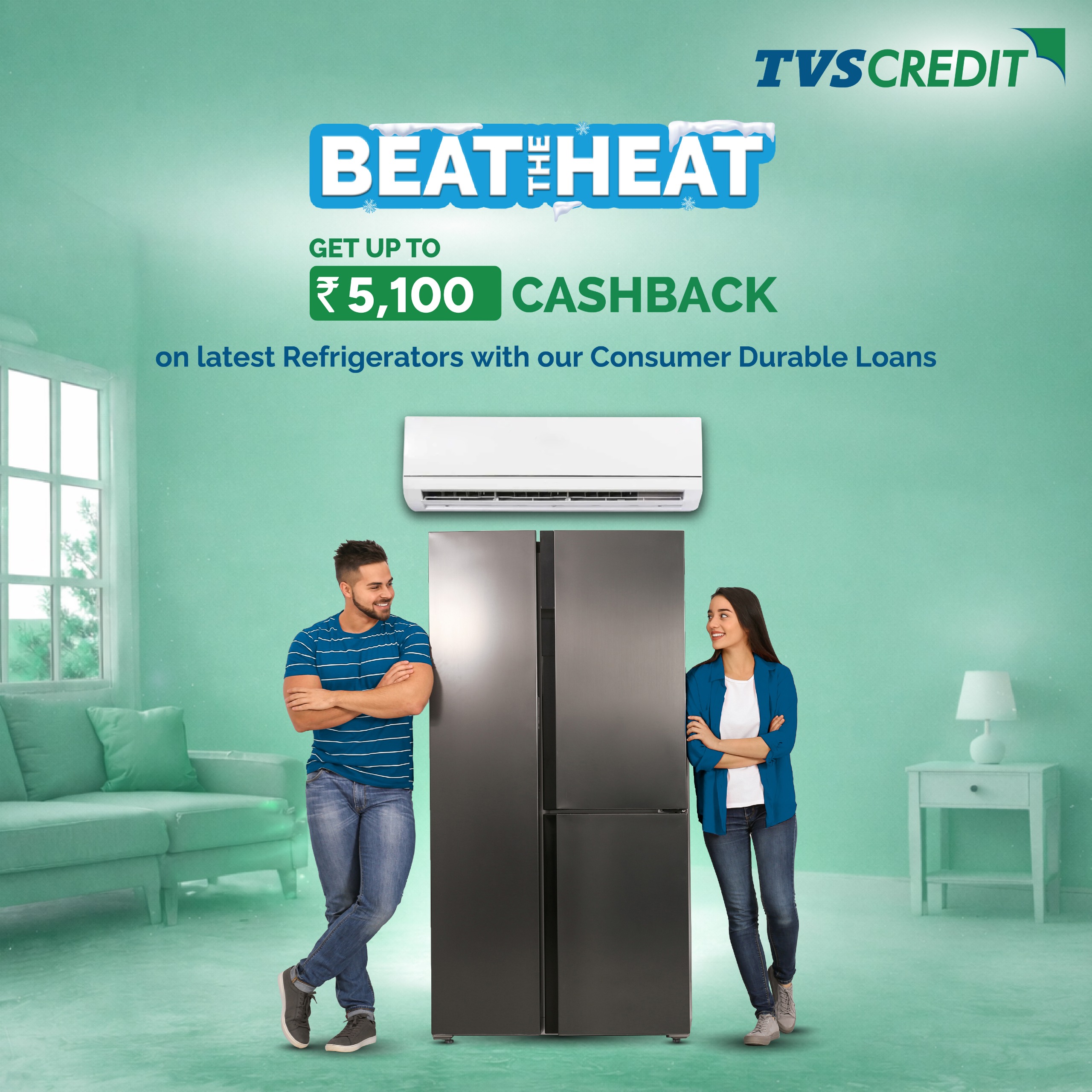 Up to Rs.5100 Cashback on Refrigerator and Air Conditioners