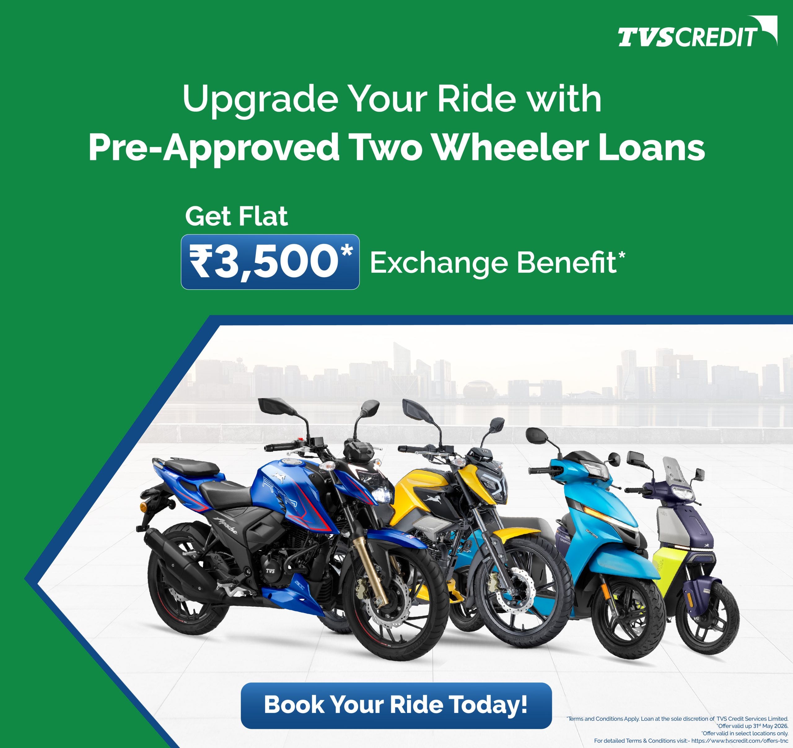 Two Wheeler Exchange and Cashback Offer