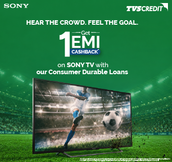 1 EMI Cashback* on Sony LED TVs at No Cost EMI