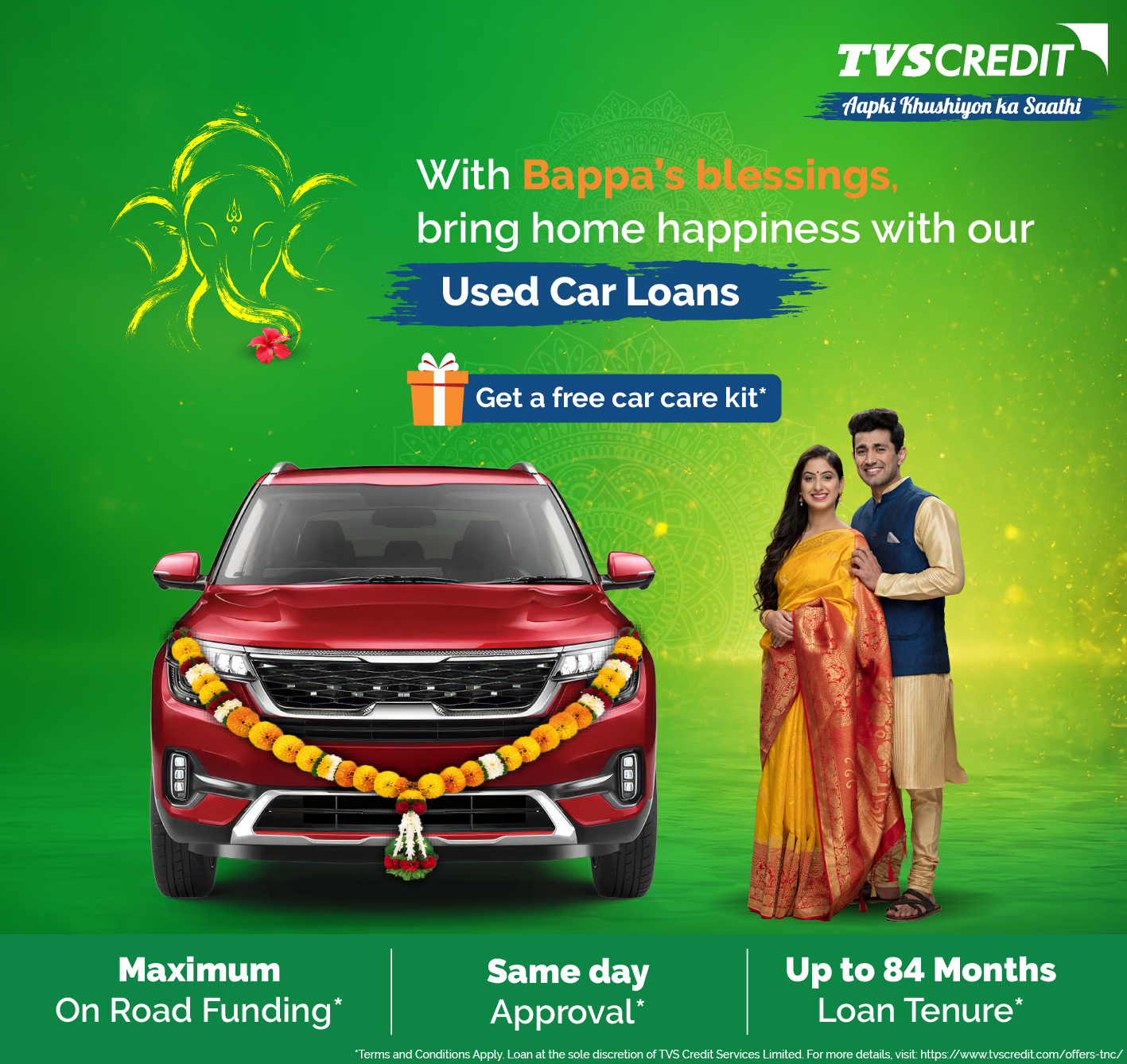 Used Car Loans Ganesh Chaturthi Offer (Car Care Kit) – Maharashtra Region