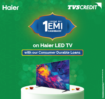 Festive Season Offer: Get 1 EMI Cashback on Haier TV Panels with our Consumer Durable Loans